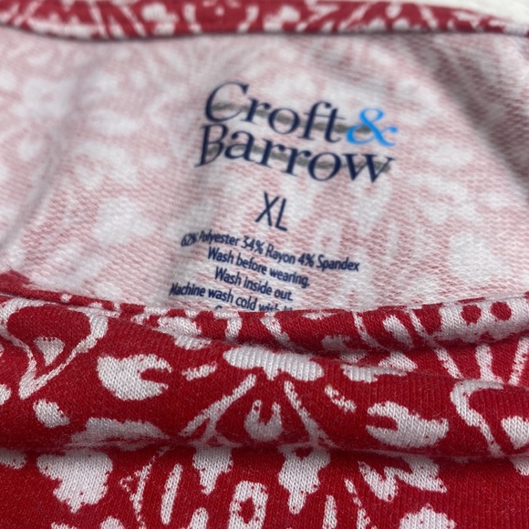 Short Sleeve Red Patterned Dress - Picture 2 of 4